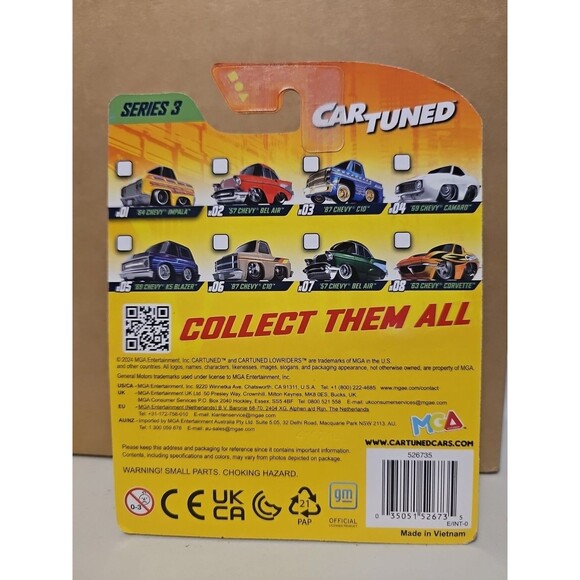 2025 MGA Entertainment Series 3 Car Tuned 63 Chevy Corvette Orange - Picture 2 of 2